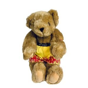 Vermont Teddy Bear Special Edition Hot Stuff Fireman Bear 16" ‎ Jointed Moveable
